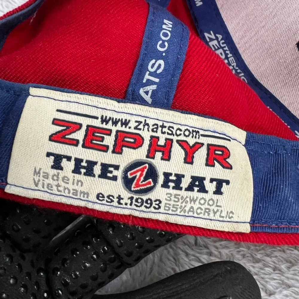 Zephyr Fresno State Bulldogs Hat Red NCAA College Football Baseball Strapback